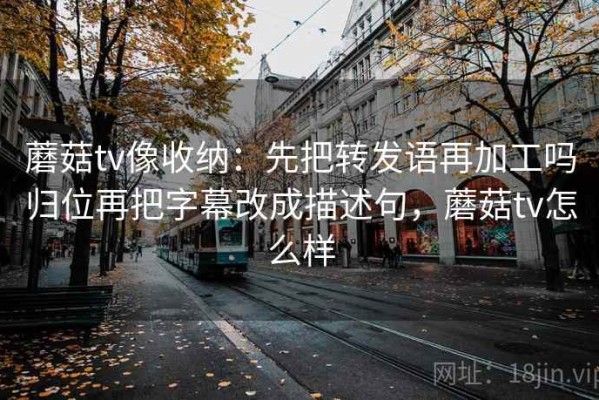 蘑菇tv像收纳：先把转发语再加工吗归位再把字幕改成描述句，蘑菇tv怎么样