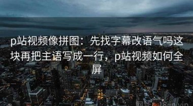 p站视频像拼图：先找字幕改语气吗这块再把主语写成一行，p站视频如何全屏